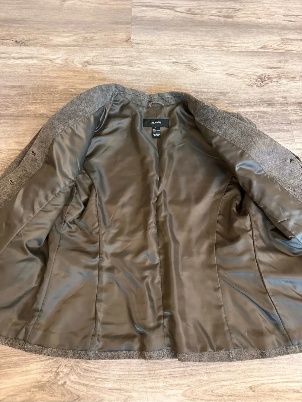 Alfani genuine leather